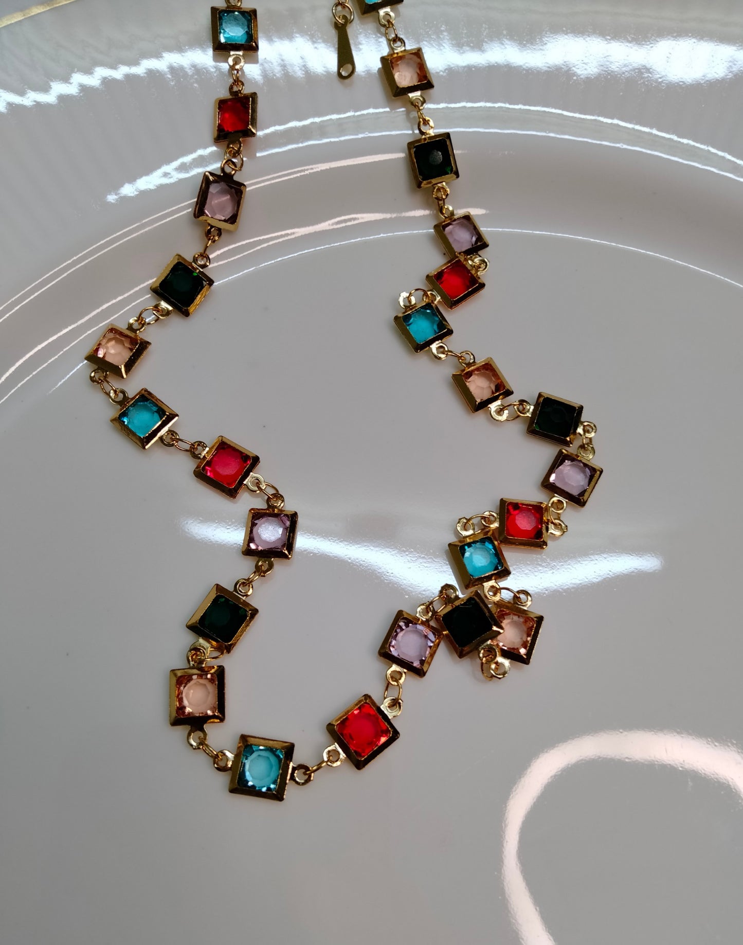 Multi Color Charms Necklace